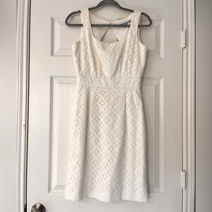White eyelet dress